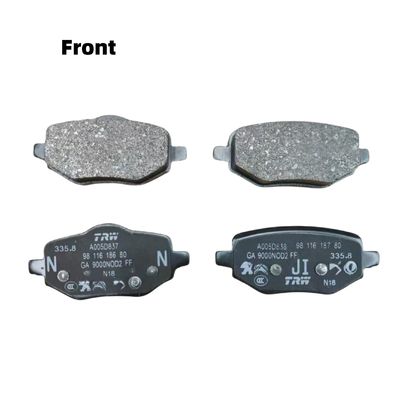 Automotive Brake Pads YL01520980 YL01599480 Peugeot 2008 Citroen Spare Parts